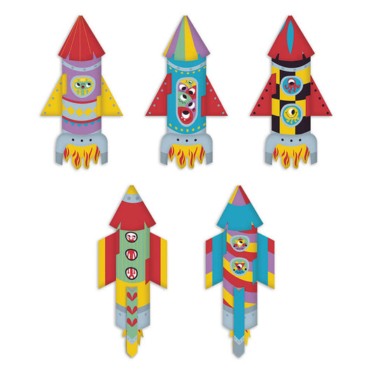 Ten Paper Rockets to Make - Craft Set
