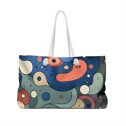 Spacious interior of the Vivienne Clairmont Weekender Bag by Dazzling Dreams Studio, perfect for summer travel essentials.