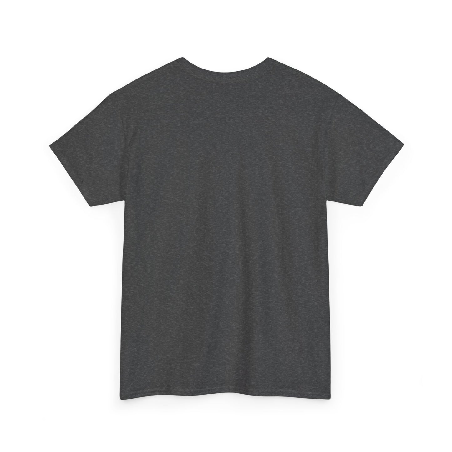 Close-up of the back of the USS Enterprise Star Trek Graphic Unisex T Shirt Tee, illustrating its soft texture in a sophisticated dark grey shade.