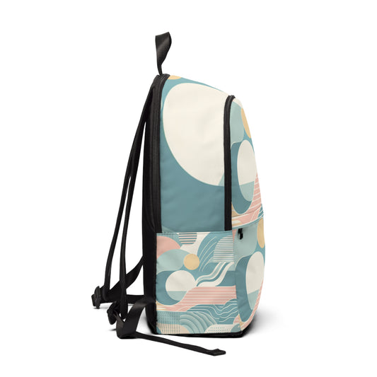 Elegant side view of the Body Blast Bootcamp stylish pastel backpack, showcasing a contemporary design with soft pastel colours, perfect for fashion-forward individuals.