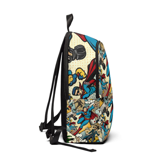 Spacious interior of the Pop Art Inspired Mystic Geometry Fusion Backpack by Dazzling Dreams Studio, perfect for stylishly carrying essentials.