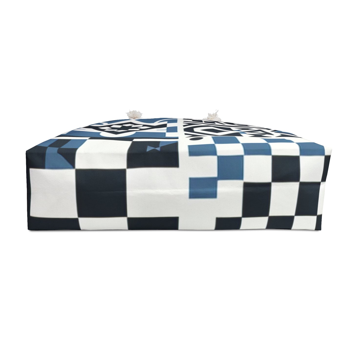 Lifestyle shot of the Lorelei Beaumont Luxe Weekender Bag by Dazzling Dreams Studio in a travel setting, demonstrating its versatility and luxury for stylish getaways.