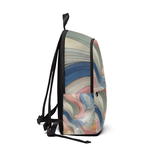 Organised interior compartments of the Sweat Harmony backpack by Dazzling Dreams Studio showcasing spacious design for gym gear and daily essentials.