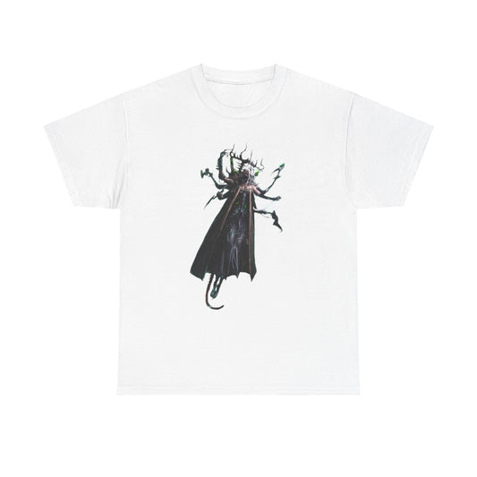 Luxury unisex t-shirt showcasing a breathtaking illustration of a fantastical figure, perfect for stylish gamers and fantasy enthusiasts seeking unique wardrobe pieces.