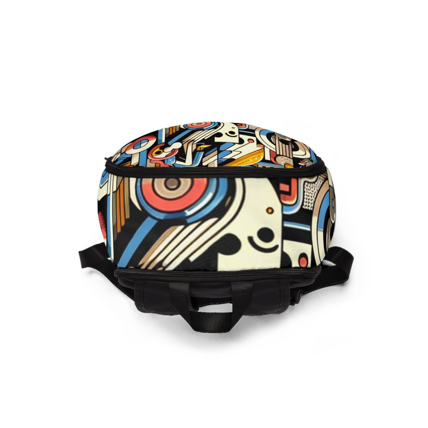 Eye-catching Stylish Modern Art Backpack from Dazzling Dreams Studio showcasing a blend of playful aesthetics and modern elegance, ideal for any occasion.