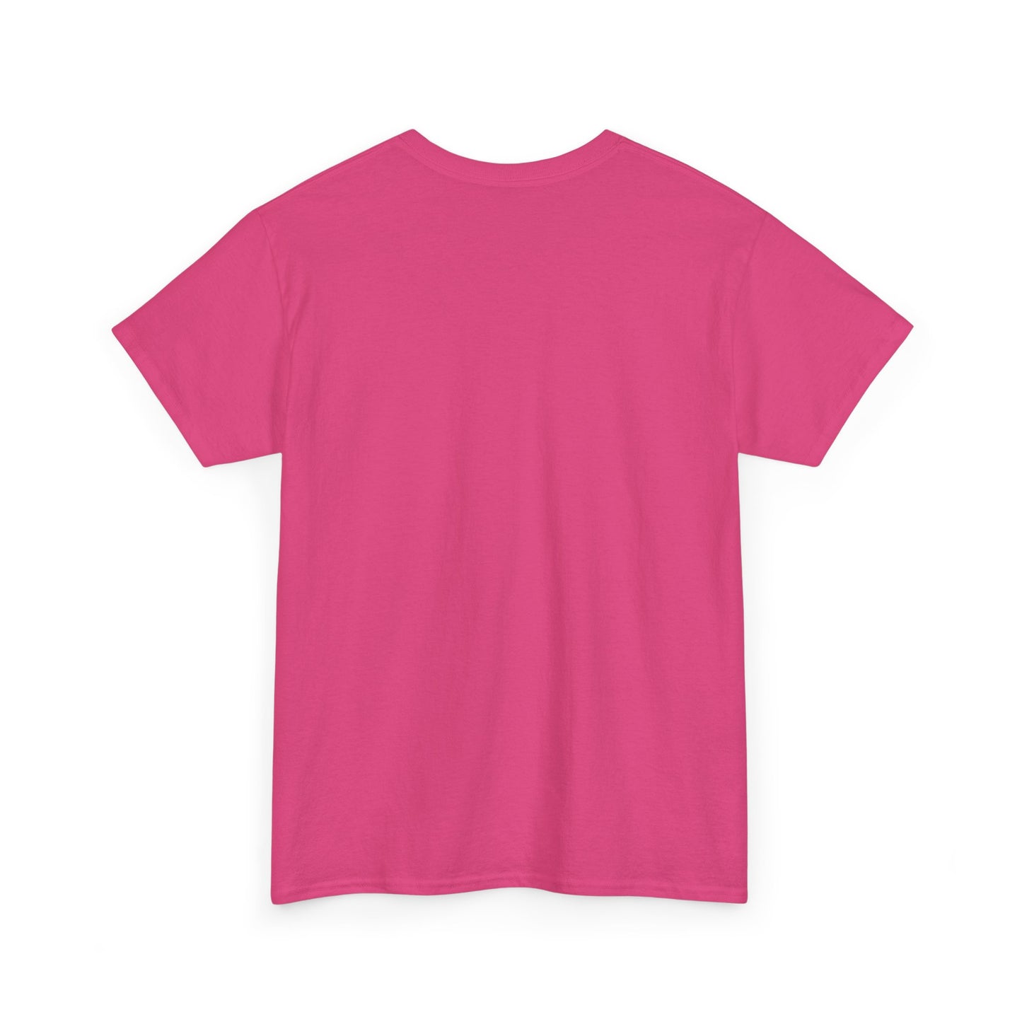 Back view of the Fighter Girl Graphic Unisex T-Shirt in pink, highlighting the garment's luxurious texture and unisex design.