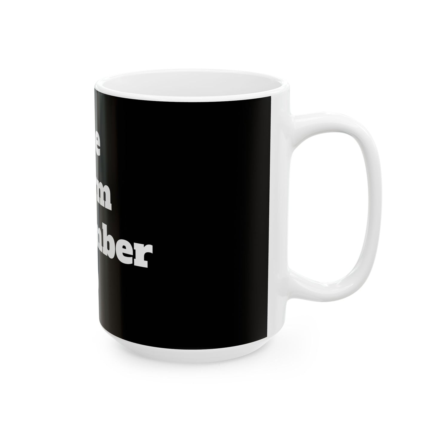 Close-up of the Inappropriate Slogan Ceramic Mug, glossy finish and dishwasher safe, making it a great novelty gift for birthdays or office exchanges.