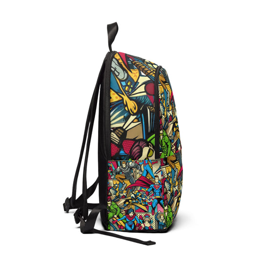 Elegant and spacious Dazzling Dreams Pop Art Backpack, ideal for organizing essentials while showcasing artistic flair.