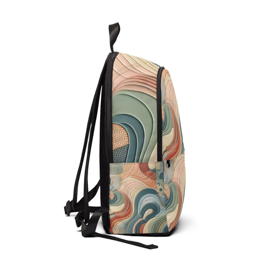 Durable and functional Pastel-Coloured Symphony Fitness Backpack by Dazzling Dreams Studio, perfect for stylish organisation.