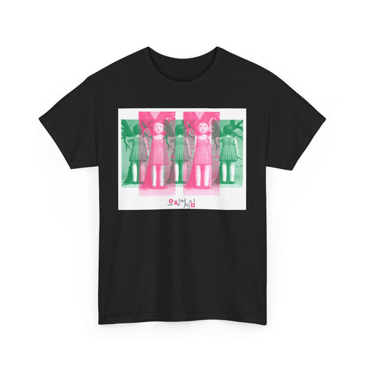 High-end Squid Game Unisex Men´s Women´s Graphic Cotton Funny T Shirt featuring a striking design of characters from the series, ideal for fashion-forward individuals.