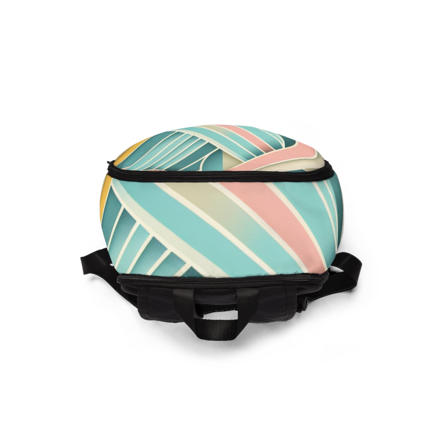 Fashionable Chic Modern Touch Power Gym Backpack in a vibrant pastel palette by Dazzling Dreams Studio, perfect for both gym and casual outings.