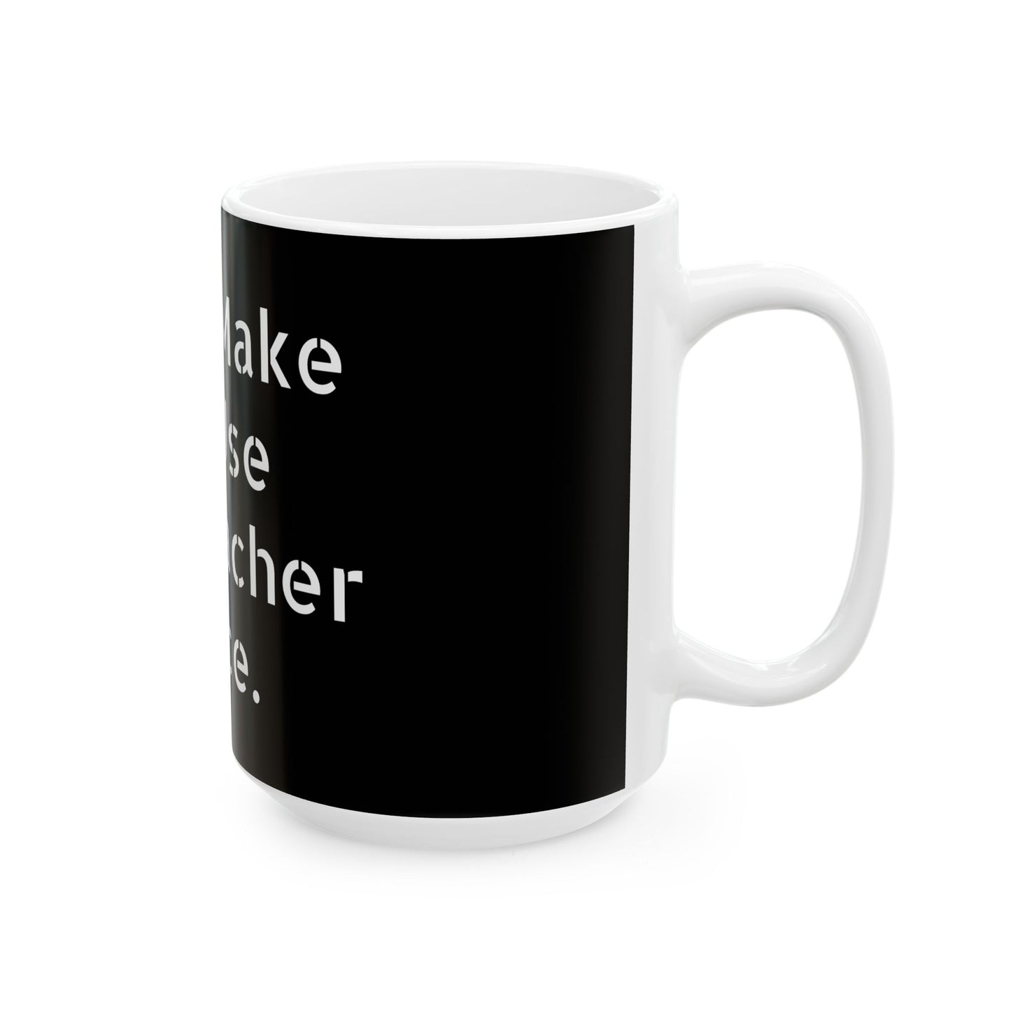 A person holding the Inappropriate Slogan Ceramic Mug, a great addition to any cheeky coffee lover's collection.