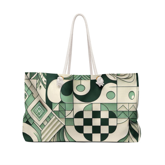 Elegant wide-mouthed design of Vivienne Lacroix Weekender Bag by Dazzling Dreams Studio perfect for effortless packing and travel.