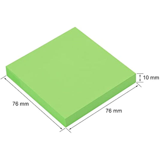 ZCZN 48 Pads Sticky Notes, 76 x 76 mm, 100 Sheets/Pad, 6 Bright Colours Self-Stick Note Pads for Reminders, Value Pack