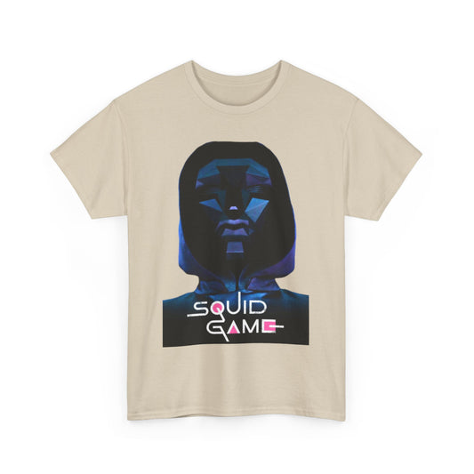 Elegant unisex Squid Game graphic tee showcasing an iconic design. Ideal for those who appreciate unique fashion rooted in pop culture.