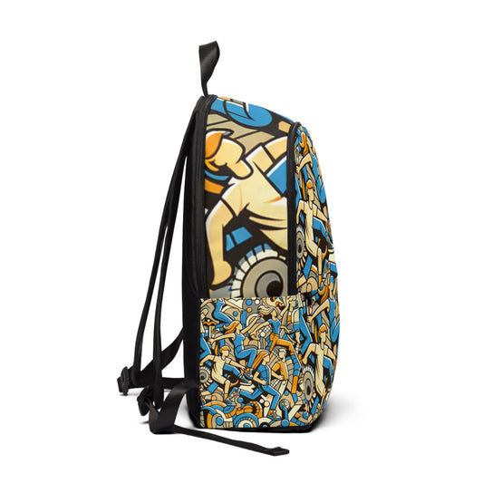 Interior view of the Mosaic Dreams Backpack showcasing its spacious main compartment and padded laptop sleeve from Dazzling Dreams Studio.
