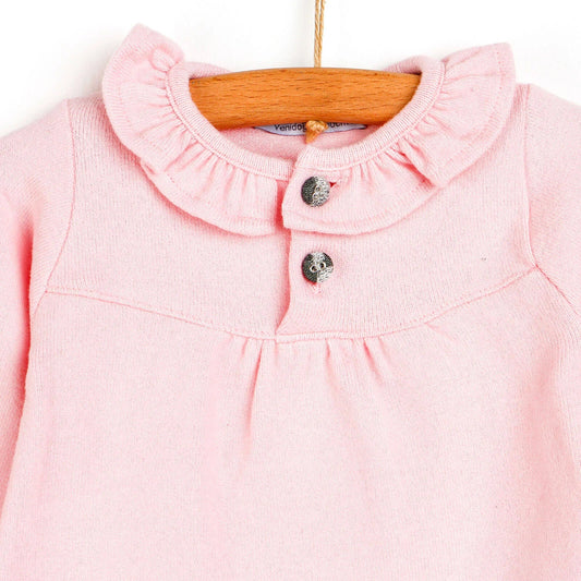 For my baby newborn leopard blouse-short - pink