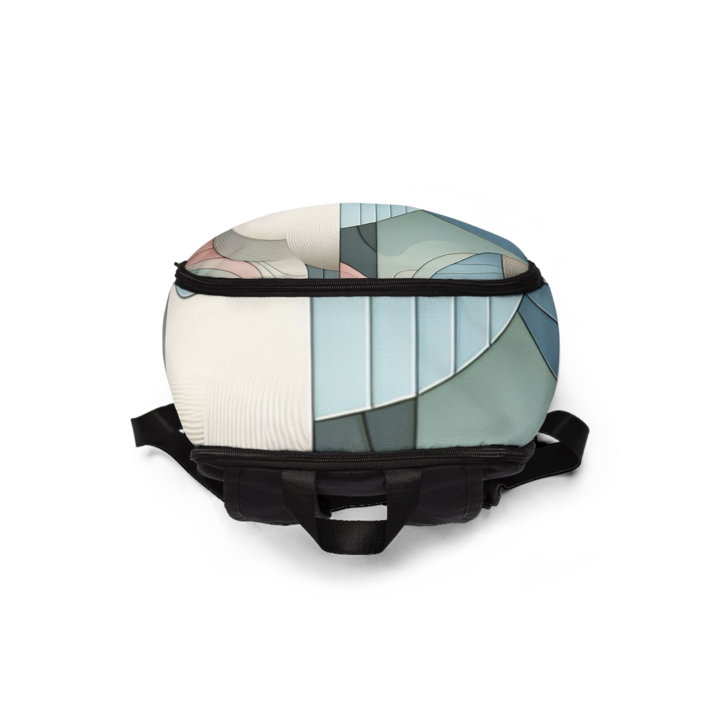 Durable fabric and vibrant pastel colours of the Sweat Harmony backpack by Dazzling Dreams Studio, blending luxury and functionality.