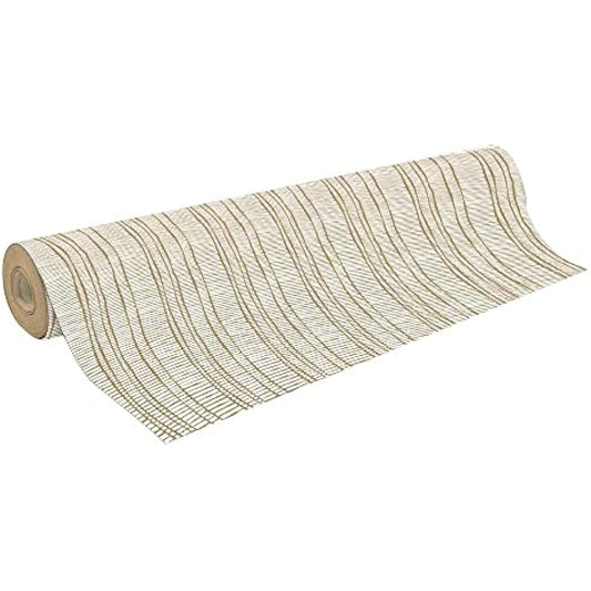 Clairefontaine - Ref 223881C - Recycled Kraft Wrapping Paper Roll (Single Roll) - 70cm Width x 50m Length, 70gsm Recycled Kraft Paper - Natural Pattern Design