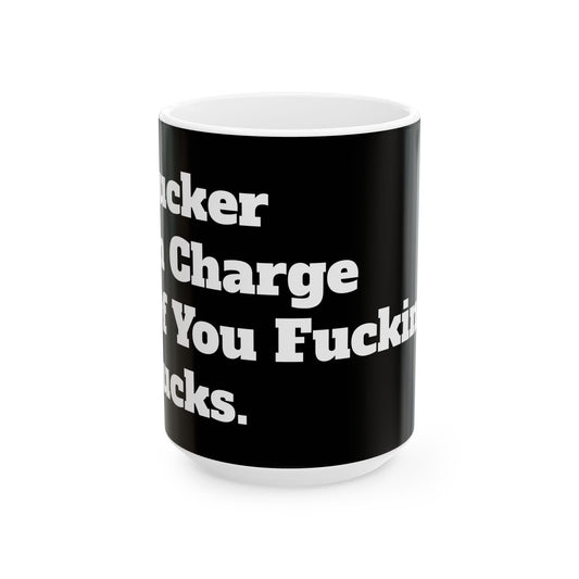 Funny Office Mug with an inappropriate slogan, perfect for adults with a sense of humour, a great novelty gift for birthdays.