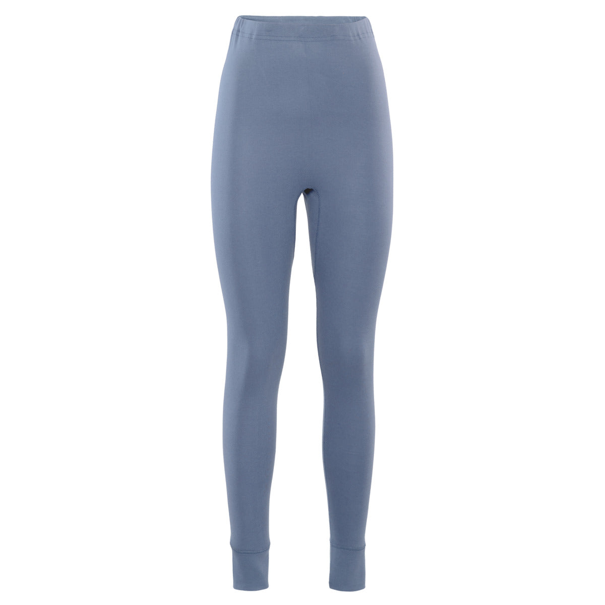 Luxury organic cotton base layer leggings for women, featuring a high waist, seamless design, and double-layer cuffs for ultimate comfort and a perfect fit.