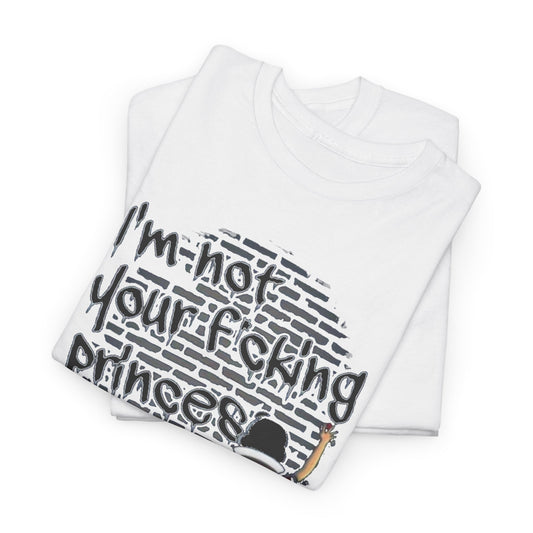 Snow White Funny Womens Graphic T-Shirt styled in a modern, laid-over presentation, showcasing the bold message in elegant detail.