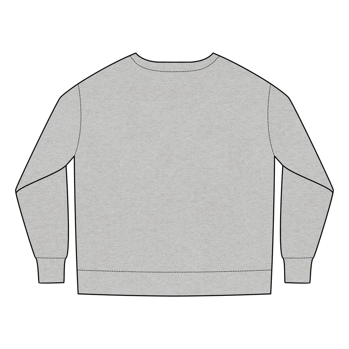 Unisex Kids' Gaming Sweatshirt Ages 2-7 Years - Elegant back view of the plush sweatshirt featuring a classic crew neck design, ideal for young gaming enthusiasts.