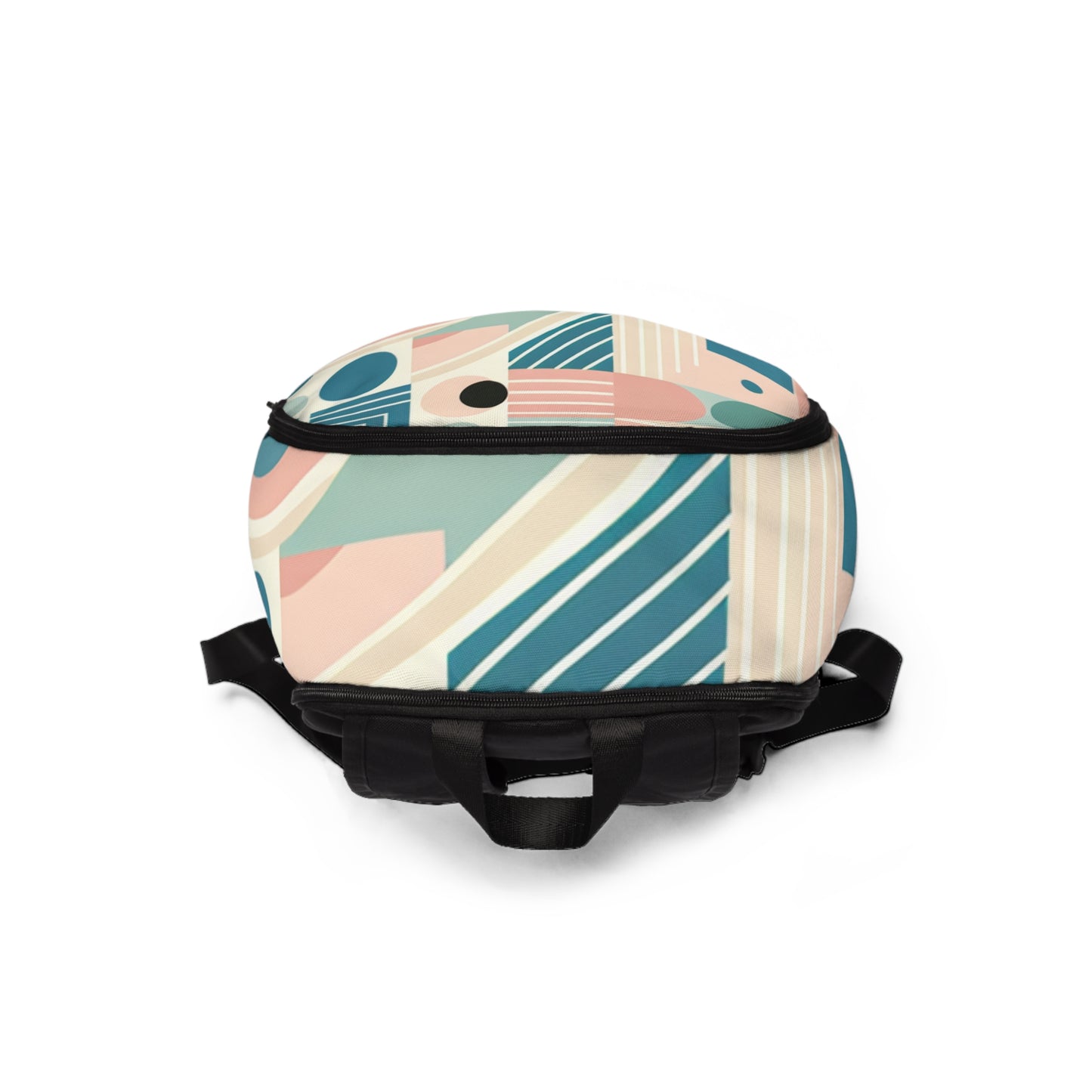Fashionable look of the Elite Body Sculptures Pastel Aesthetic Backpack by Dazzling Dreams Studio, elegantly styled for a sophisticated lifestyle.