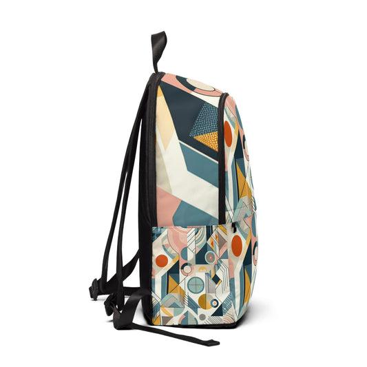 Elegant Pastel Hued Art Backpack featuring geometric and floral designs by Dazzling Dreams Studio, perfect for stylish accessory lovers.