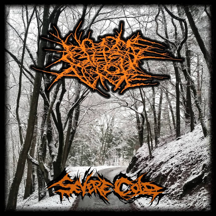 Officially licensed 'Severe Cold' CD by No One Gets Out Alive, featuring a striking cover art, available from Rancid Offal Records. A must-have for death metal enthusiasts.