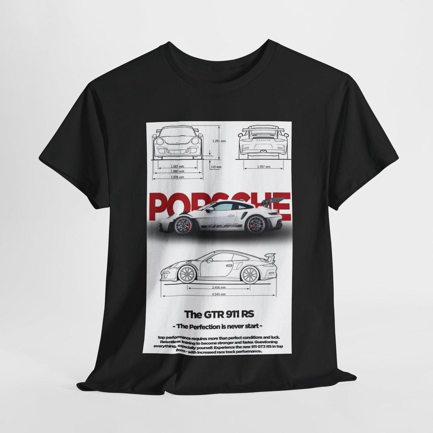 Sportscar GTR 911 RS Design Unisex T-Shirt for Men & Women Technical Apparel Tee