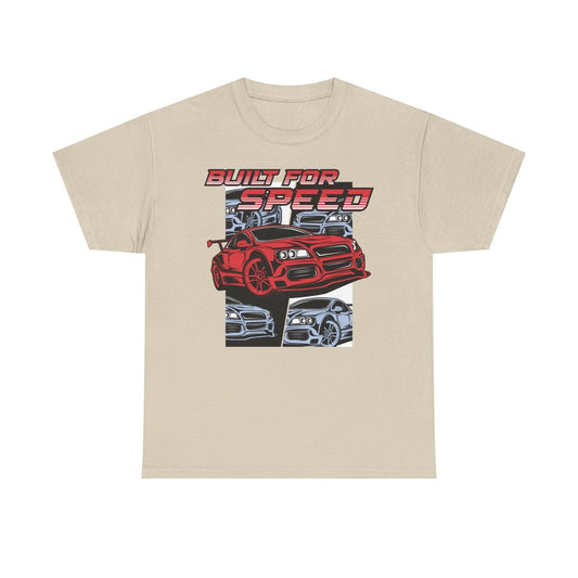 BUILT FOR SPEED: Exciting Race Car Graphic T-Shirt for Passionate Gearheads!