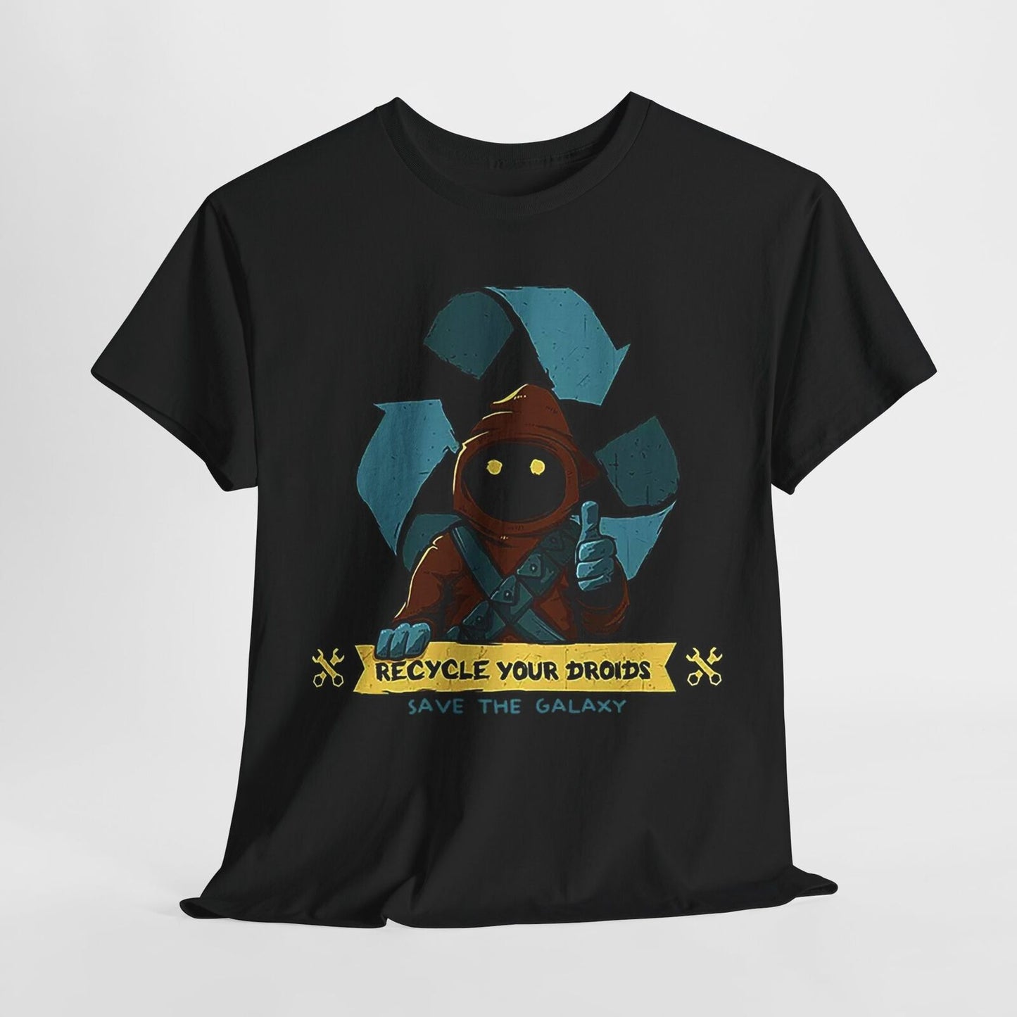Galactic Jawa T-Shirt: Recycle Your Droids & Save the Galaxy in Style!