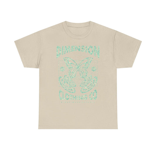 Limited Edition Light Teal Green Butterfly T-Shirt - 90s Inspired Streetwear