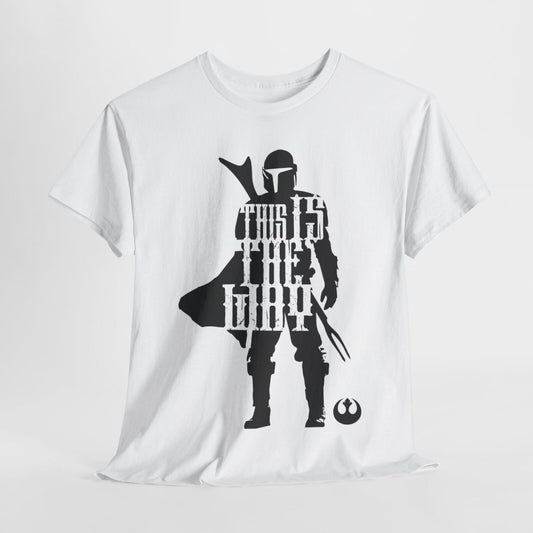 Epic Mandalorian T-Shirt: Distressed "THIS IS THE WAY" Design for Star Wars Fans