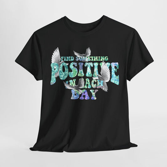 Positive Vibes T-Shirt: Unique Vintage Design with Inspiring Colorful Text!
