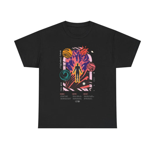 Cosmic Vibes T-Shirt: Psychedelic Abstract Rave Art for Music Lovers & Dreamers