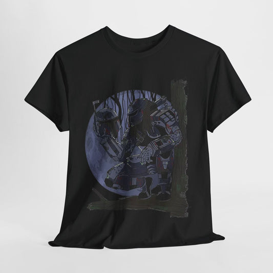 Epic Alien Predator T-Shirt: Star Wars Galactic Battles in Mandalorian Armor!