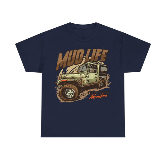 Vintage Off-Road Mud Life Men's T-Shirt Rugged Adventure Graphic Design Apparel