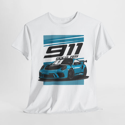 Dynamic Porsche 911 GT3 RS Graphic T-Shirt: Bold Racing Design for Car Lovers!