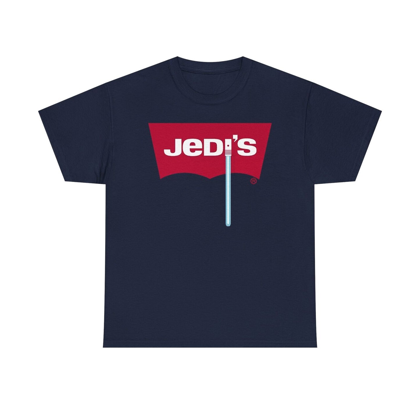 Epic Jedi's T-Shirt Design: Bold Star Wars Logo Parody for Fashion Forward Fans!