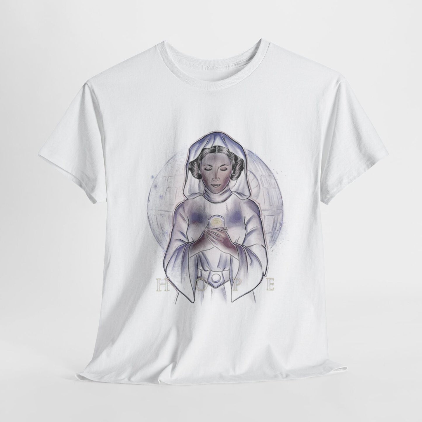 Enchanting Princess Leia Star Wars T-Shirt: Ethereal Design with Iconic Elegance