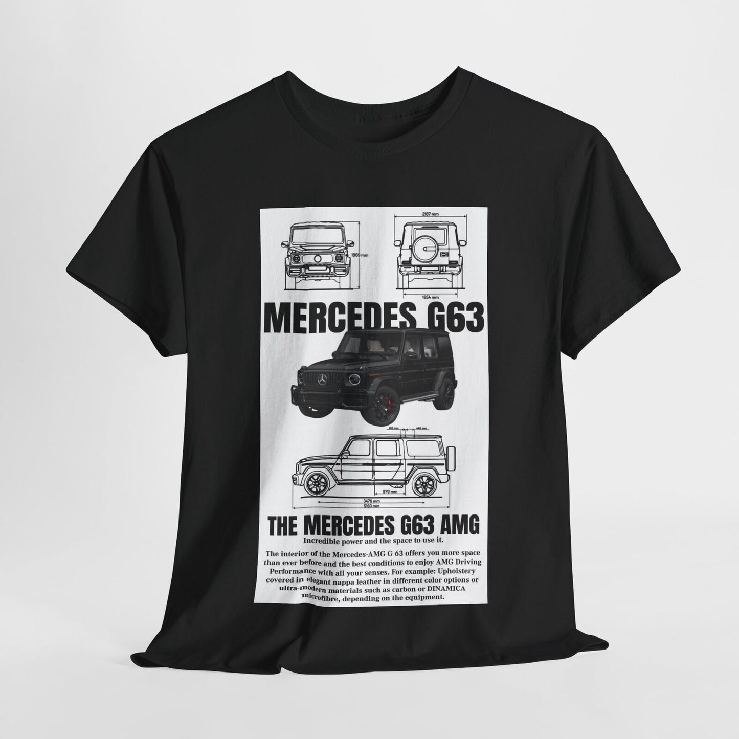 Mercedes-AMG G63. Design Unisex T-Shirt for Men & Women - Technical Apparel Tee
