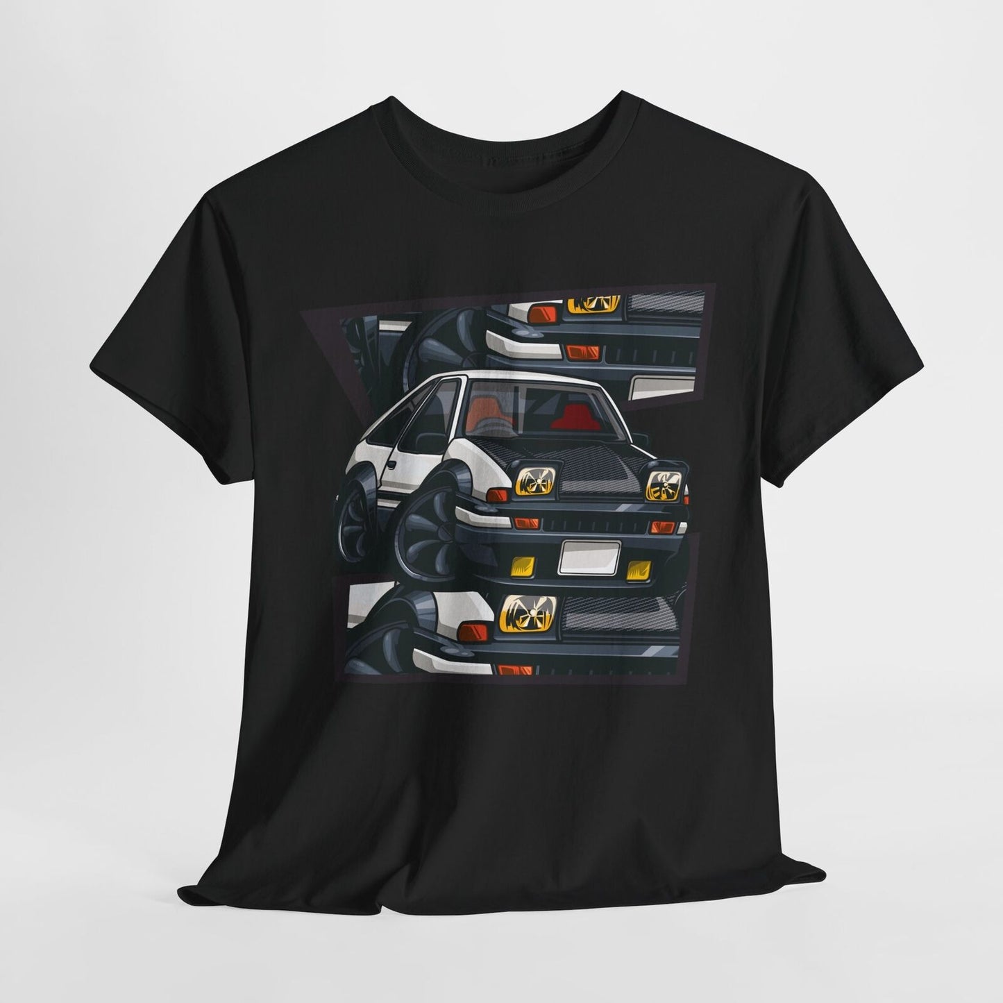Dynamic Toyota AE86 Trueno T-Shirt: Bold Graphic Car Design for Auto Enthusiasts
