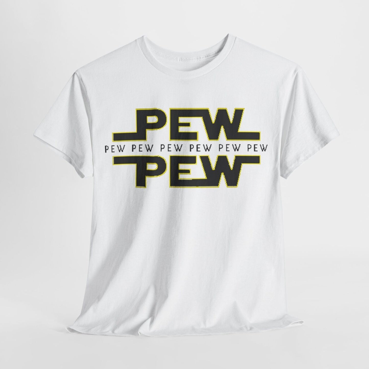 Funny Unisex T-Shirt for Men & Women with Stylish Star Wars "PEW" Logo Design