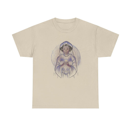 Enchanting Princess Leia Star Wars T-Shirt: Ethereal Design with Iconic Elegance