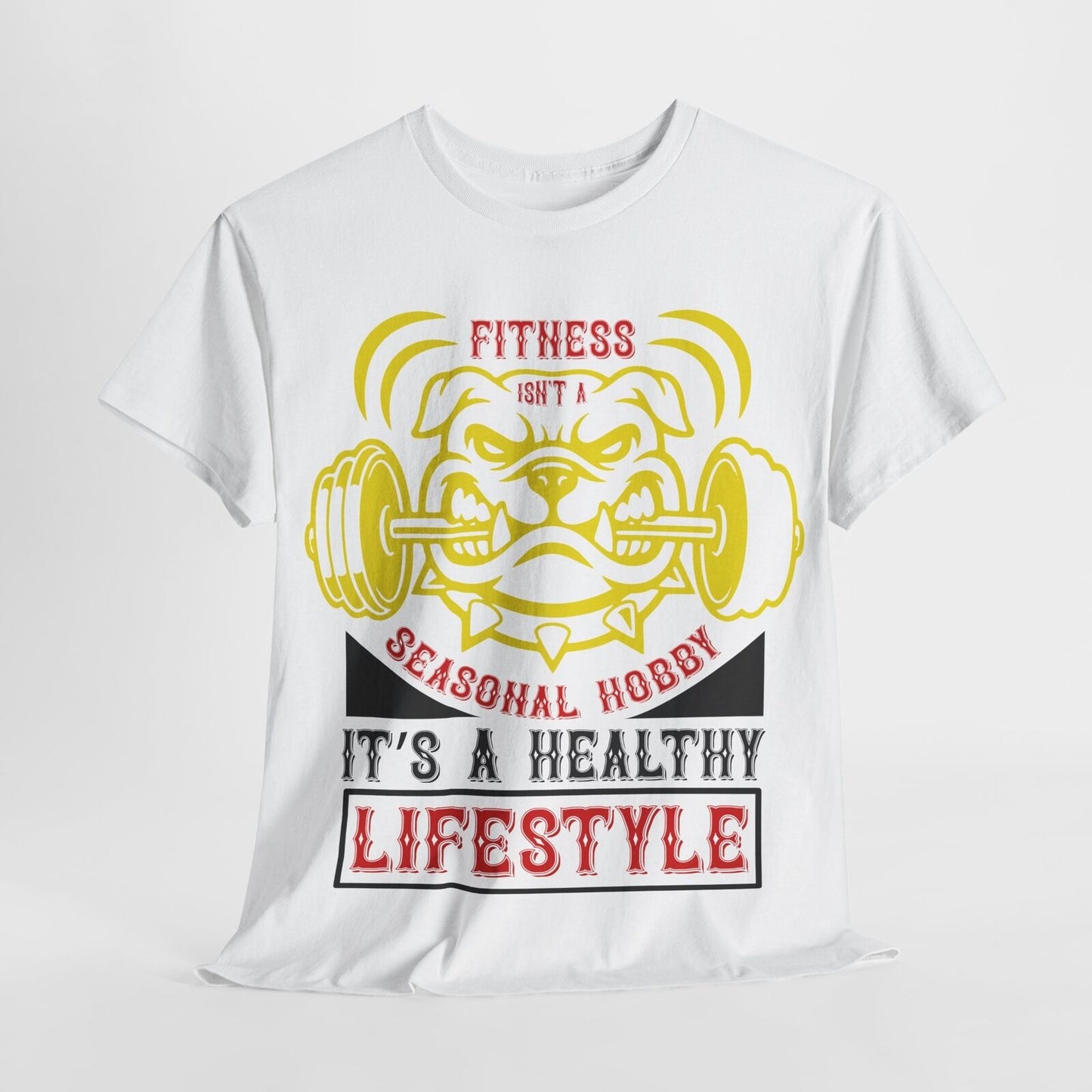 "Bold Bulldog Men's T-Shirt: Motivational Fitness Design Lifestyle Enthusiasts"