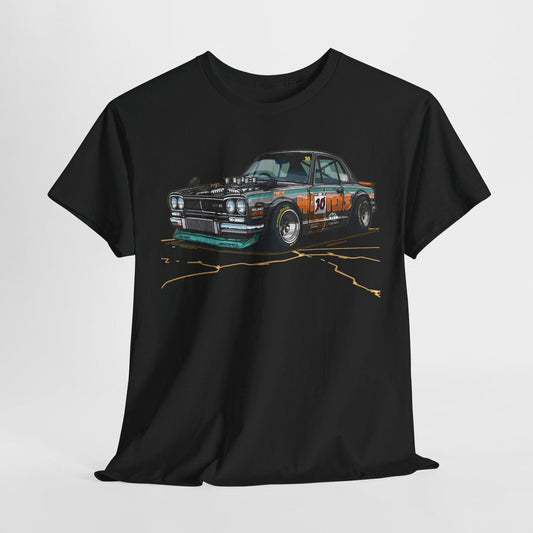 Rev Up Your Style: Custom Skyline GT-R Race Car T-Shirt for Speed Enthusiasts!