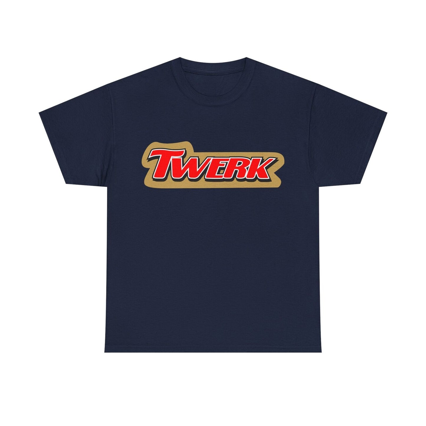 "Funny TWERK Logo Men's T-Shirt - Parody Design for Humor Lovers, Stylish Wear!"