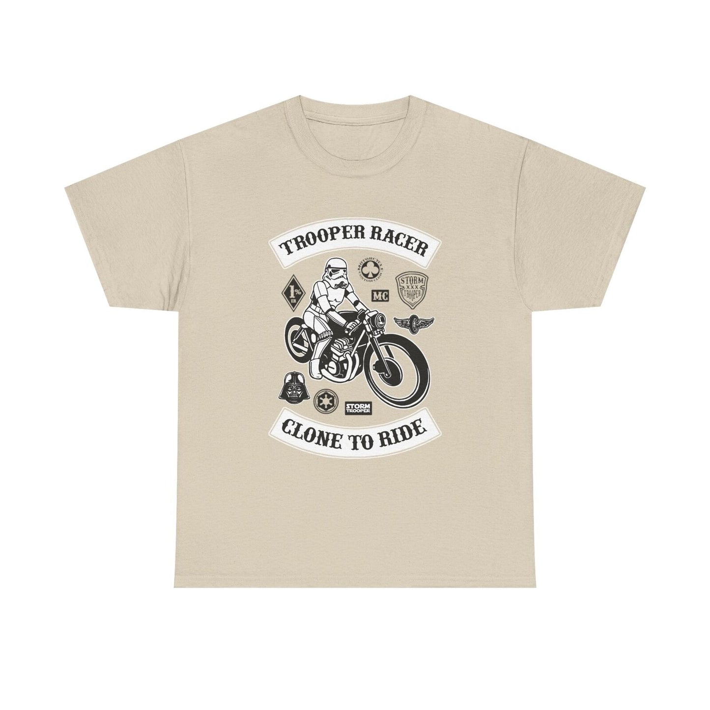 Epic Stormtrooper Biker Club T-Shirt: Racer Design Clone to Ride Star Wars Style